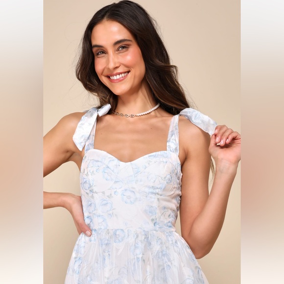 Lulu's White Sequin Embellished Maxi Dress - Picture 5 of 8